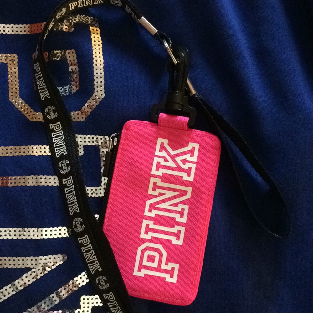 Accepting Offers! VS PINK ID HOLDER LANYARD WALLET